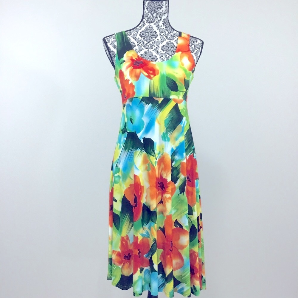 Gilmour  Empire Waist Tulip Floral Dress S